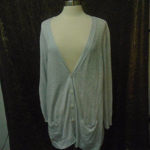 jjill Gray Cardigan Sweater